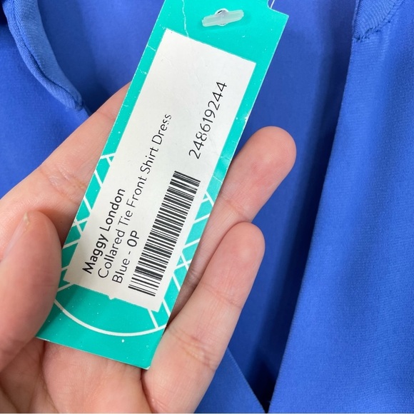 Stitch Fix l Maggy London Collared Tie Front Shirt Dress, 0P - Picture 8 of 10